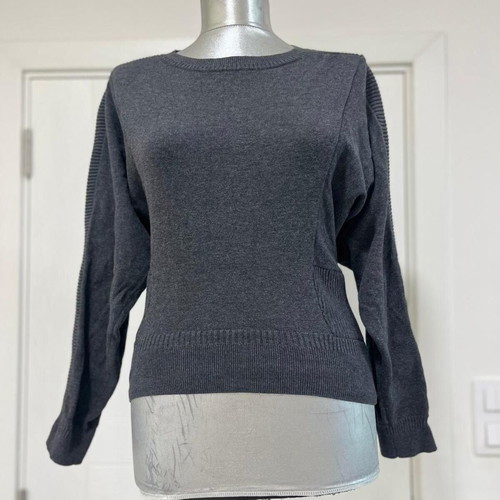 AllSaints Women Tide Jumper Sweater used, size UK10 EU38, grey cotton