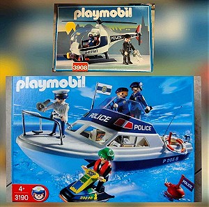 Playmobil 3190 & 3908 - Αστυνομία και λιμενικό (Police - Coast guard)