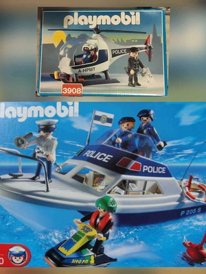 Playmobil σετ αστυνομίας και λιμενικού μεταχειρισμένο με κουτιά 3190 & 3908