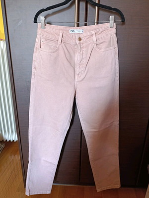 ZARA Z1975 Mom Leg High Waist Jeans new pink size M