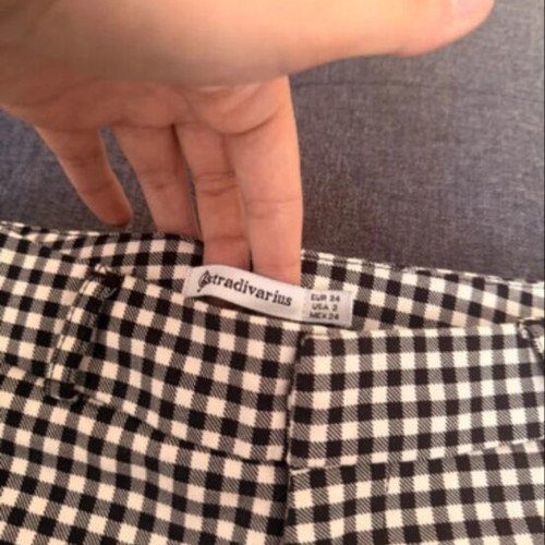 Stradivarius summer shorts gingham pattern size S like new