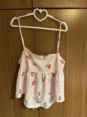 Cherry set new, white and pink, size XL