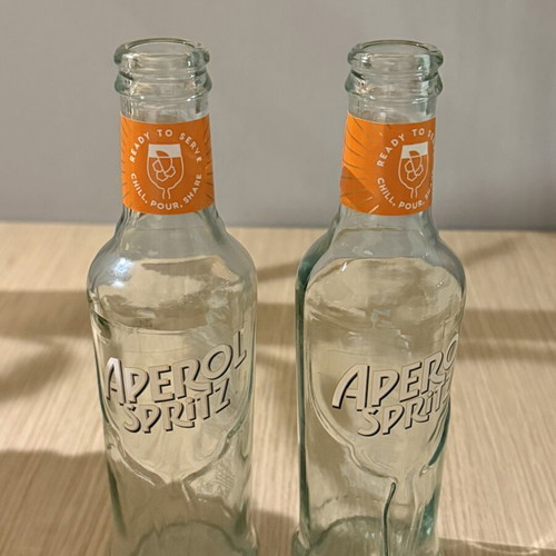 Aperol Empty Bottles like new, set of 2