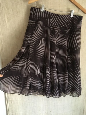 InWear summer skirt, size M, brown multicolor
