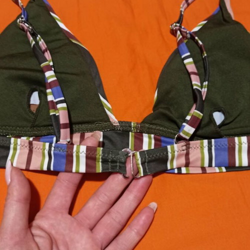 Violetta striped bikini like new, size M, multicolor
