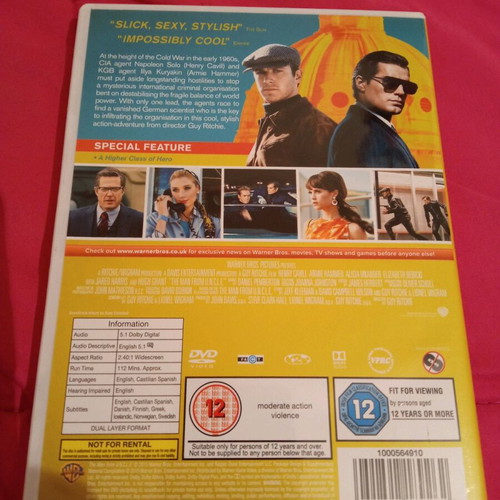 The Man from U.N.C.L.E. DVD like new, action adventure, subbed
