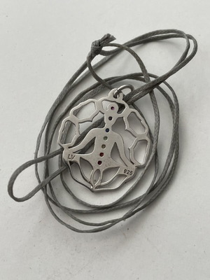 Silver pendant with colorful zirconia Liana Vouraki