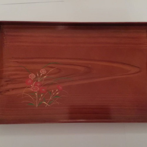 Luxury light brown Japanese tray set new