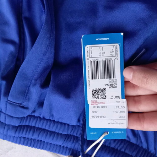 Adidas adibreak pants new, unisex, white and blue, sizes S-L