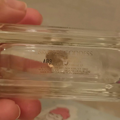 Bronze Goddess empty bottle used 100ml Estée Lauder
