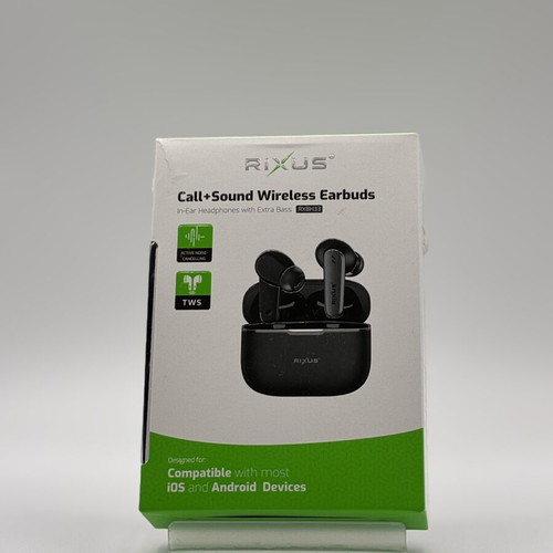 Rixus Call+Sound RXBH33 wireless earbuds new with active noise cancelling