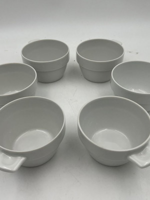 Swissair First Class Porcelain Cups set of 6 used, Langenthal Suisse