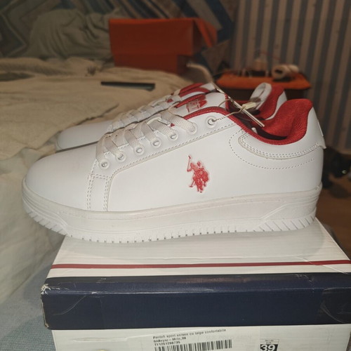 Sneakers U.S. Polo Assn. white size 39, new