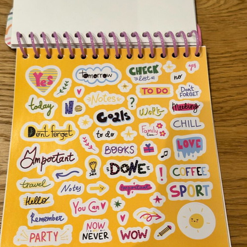 Sticker book used, 497 stickers, 3 missing