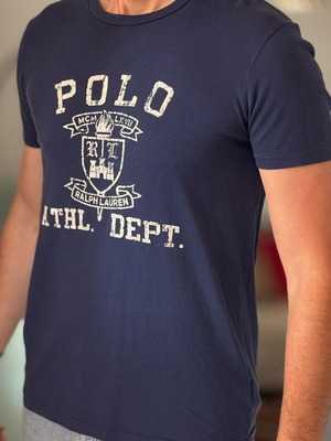 Ralph Lauren Polo T shirt Navy Blue Medium μεταχειρισμένη