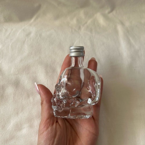 Glass Skull Bottle 50ml like new from Jumbo