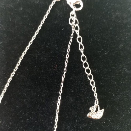 Swarovski Dancing Crystal Necklace new, silver