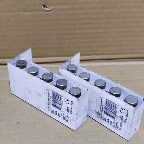 Large gG-gl 25A cartridge fuses new, pack of 10