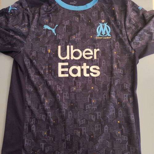Olympique de Marseille 2020/21 Third Football Jersey Kamara #4, Medium