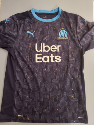 Olympique de Marseille 2020/21 Third Football Jersey Kamara #4, Medium