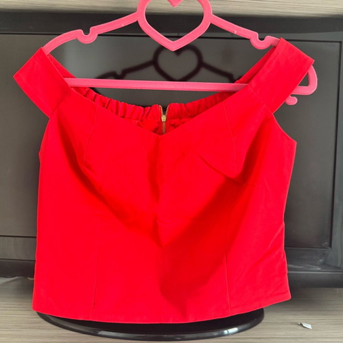 Lui E Lei blouse red new, size large