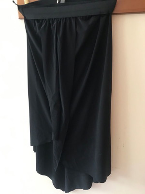 Attrattivo black skirt like new with elastic waist and front slit