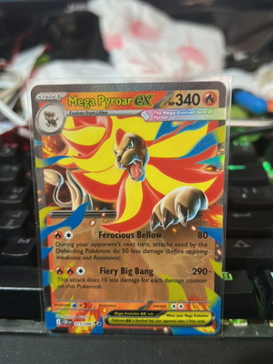 Mega Pyroar EX Chaos Rising card new in sleeve