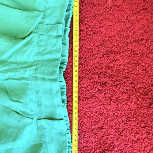 Karavan Green Linen Pants, 100% Linen, Medium
