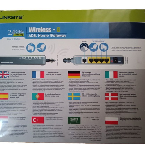 Linksys WAG200G Wireless-G ADSL Home Gateway used