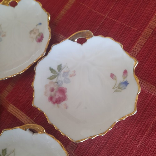 Vintage IOHPAP Japan porcelain dessert plates set of 6 used