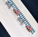Embroidered kitchen towel 100% cotton new