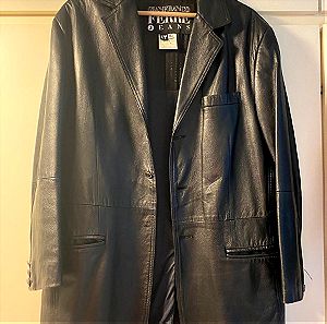 Μαύρο δερμάτινο jacket Ferre