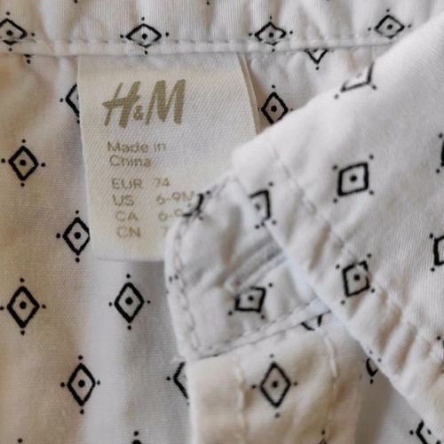 H&M shirt used for 6-9 months baby boy with Next pants gift