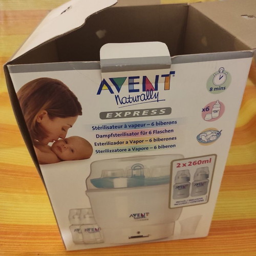Bottle sterilizer used, capacity for 4 bottles