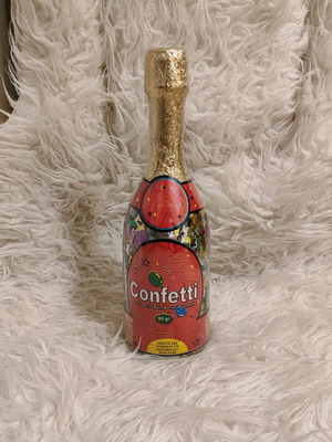 Party popper bottle new with carnival confetti
