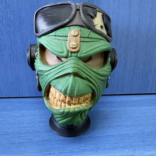 Eddie Aces High Iron Maiden 3D printed hand-painted bust new