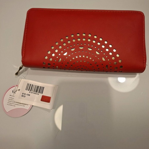 Voi Noi wallet new, red and gold faux leather