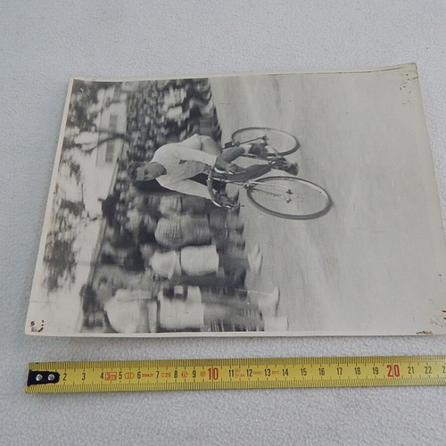 Cycling race Athens 1953 authentic photo used