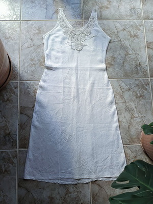 Summer dress made in Italy, new, 95% cotton, sizes S-M, white