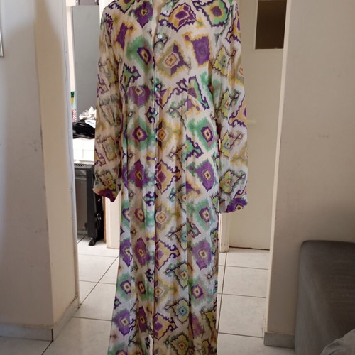 Ada Kamara caftan used, size M, multicolor viscose
