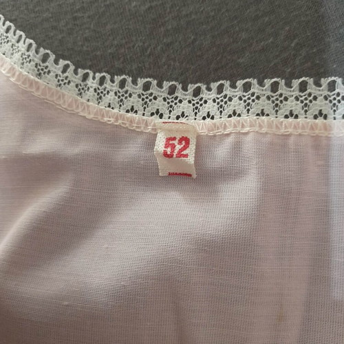 Vintage women's nightgown new old stock, size 52, pink floral