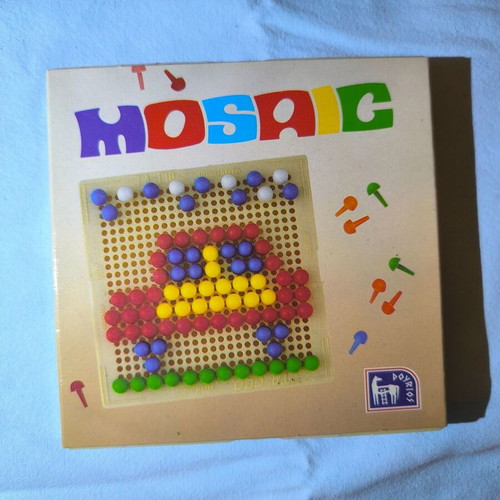 Doureios Mosaic board game, creative colorful pegs