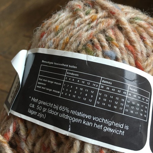 100% Wool Yarn, 50g, 50m, pack of 2