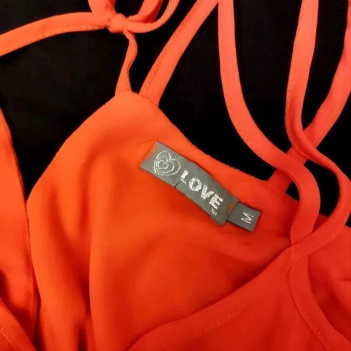 Medium Love orange strap short jumpsuit used