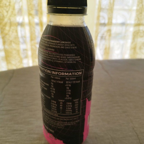 Prime X empty bottle used that sparkles