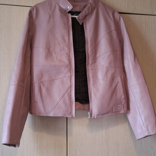 Tresor leather jacket pink like new, size M