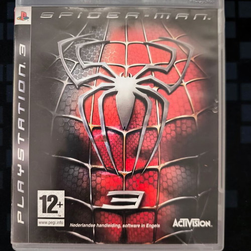Spider-Man 3 PS3 game with custom cover