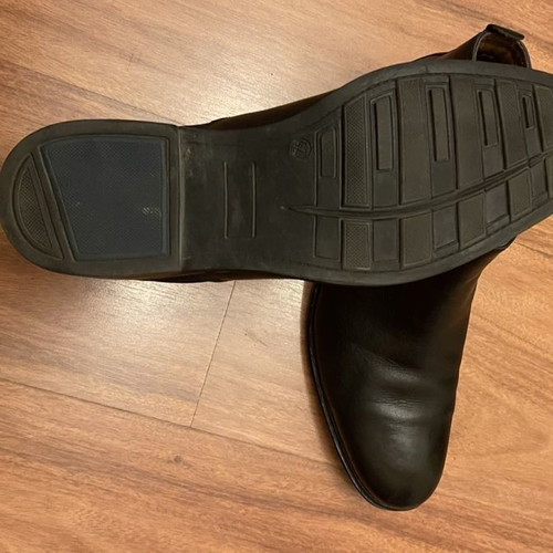 Nak leather ankle boots slightly used, black, size 42