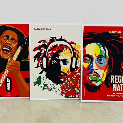 Reggae Art postcards set of 10, 15×21 cm, new