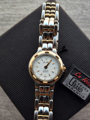 Le Noir ELXIS women's wristwatch, gold and silver tone